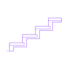 Buildings Stair Treads Risers Profile Open Zigzag Contour Svg Vector, Free Vectors File